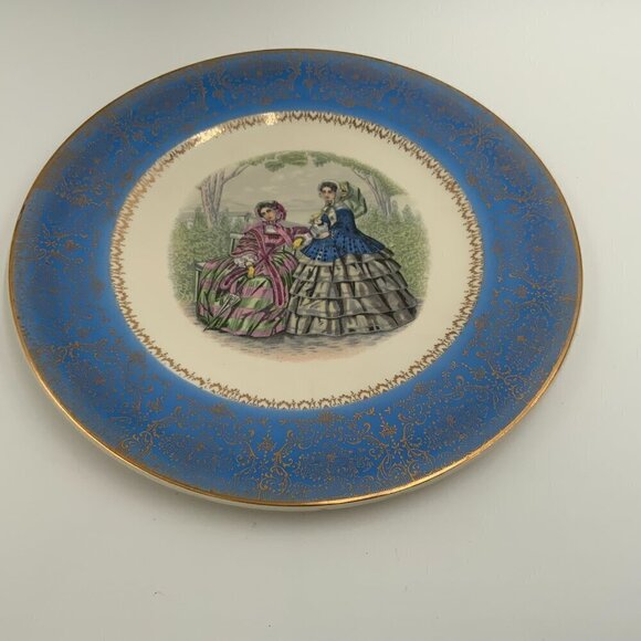 Vintage Victorian Century by Salem China Dinner Plate Made in USA 23k Gold - Picture 2 of 7